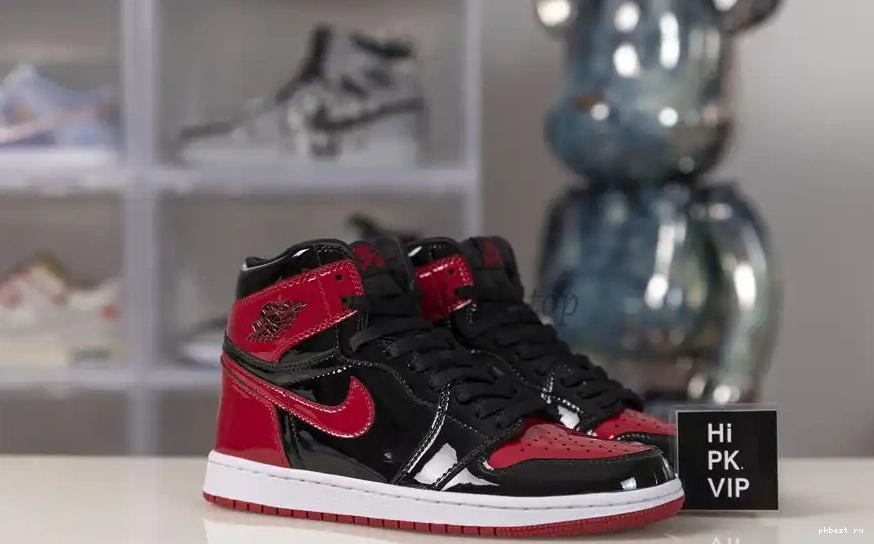 to God retail bred ready retro Patent air jordan 1 materials Pk ship 0512